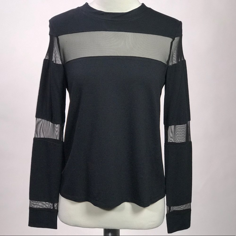 Twenty Mesh Striped Long Sleeve Shirt